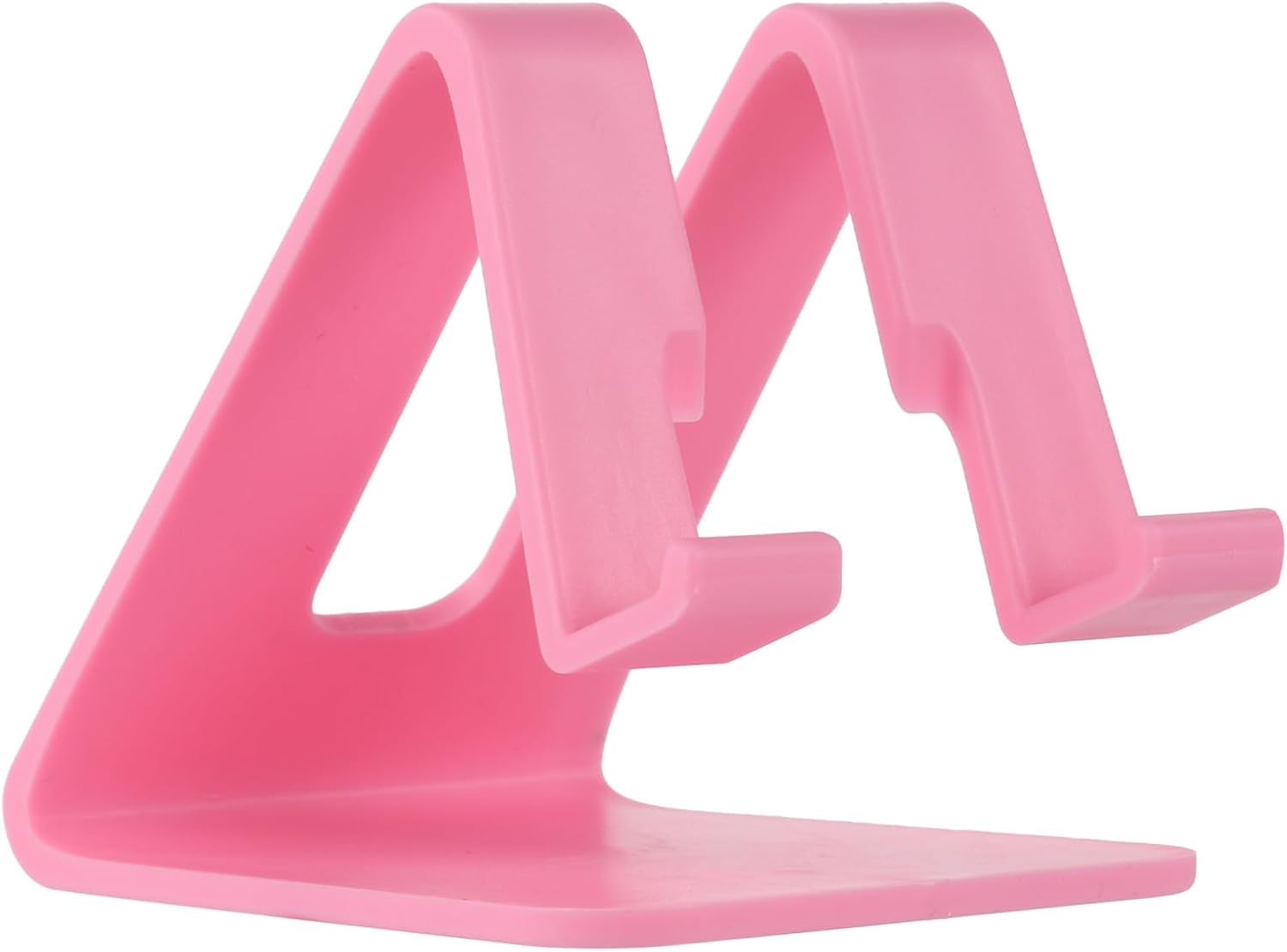 Portable Desktop Phone and Tablet Stand for Home Office Plastic Pink Phone Bracket Holder Compatible with Smartphones and Pads for Travel and Desk Use