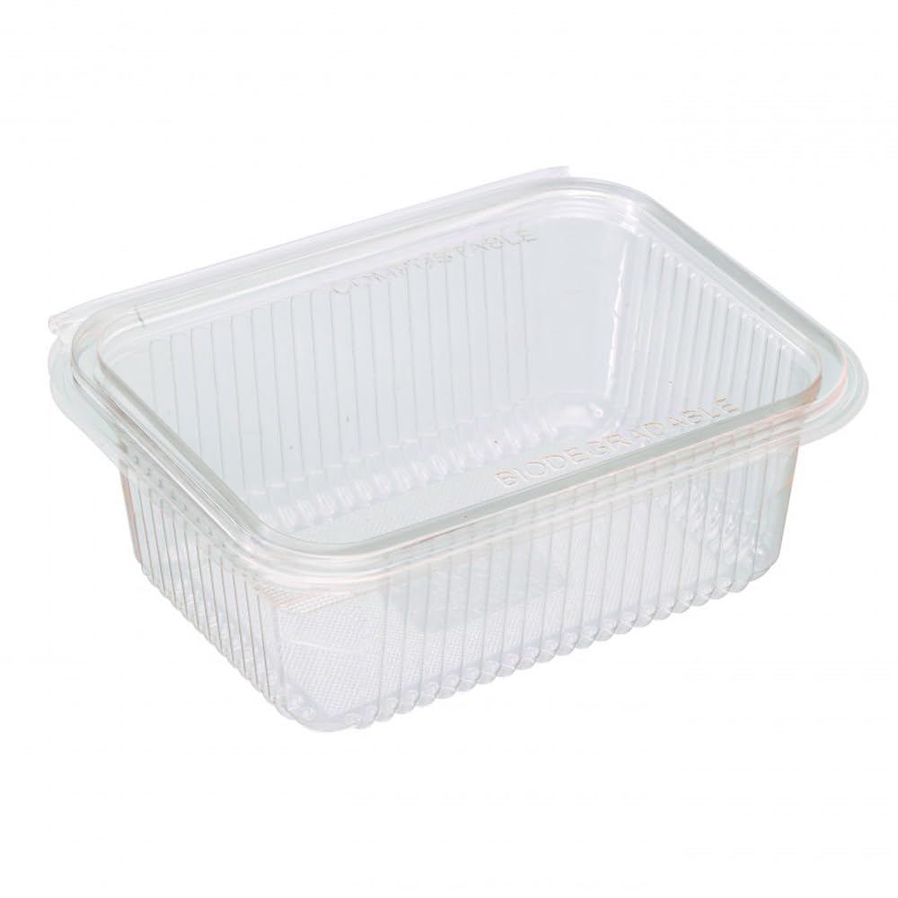 Générique 50 barquettes fraicheur à charnière 1500 cc en plastique PET pour salade et aliments froids