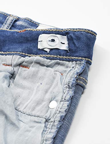 Calça jeans justa com strass para decoração de abelha 3D KIDSCOOL Space Girls, Azul, 9-10 anos