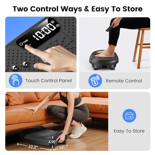 Máquina de Ejercicio Plataforma Vibratoria HVX Capacidad 450 lbs Drenaje Linfático miniatura 6