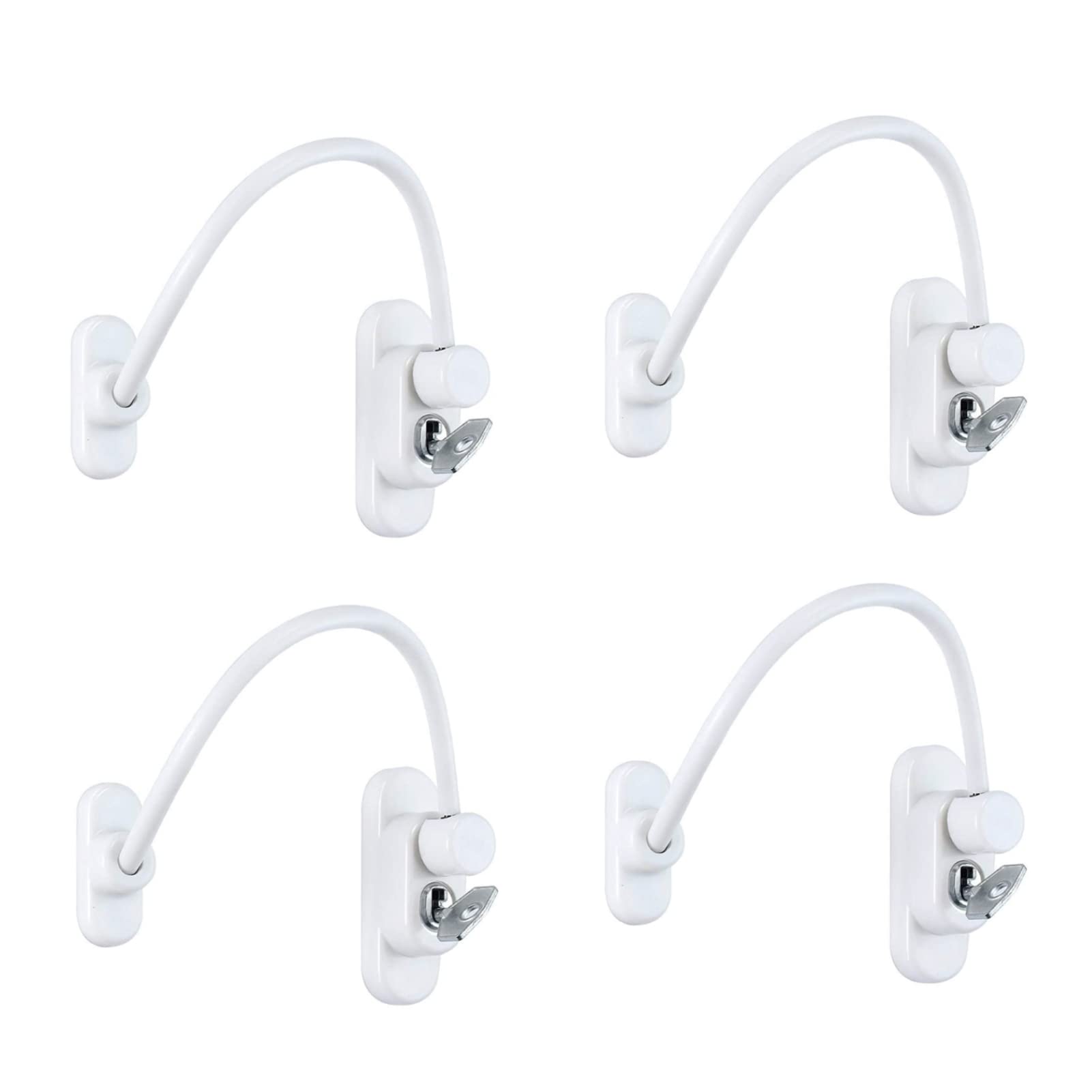 4PCS Kindersicherung Fenster Sicherheit Schloss Kinder Baby Kinder Sicherer Kabelverschluss für öffentliche und gewerbliche Anwendungen zu Hause mit Schraubenschlüsseln
