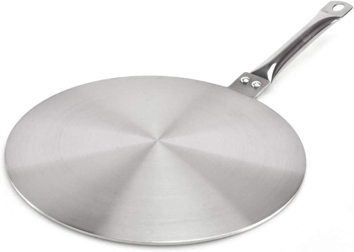 9.45inch Heat Diffuser Stainless Steel Induction Diffuser Plate for Electric Gas Stove Glass Induction Cooktop Cooking Induction Adapter Hob Ring Plate