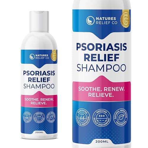 Psoriasis Shampoo with Salicylic Acid | Natural Scalp Treatment for Itchy, Flaky, Dry Scalp | Tea Tree, Lemongrass & Aloe Formula | Sulfate-Free, pH-Balanced | Daily Care for Healthy Hair | 200ml
