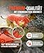 ZAUBERPFOTE® Hunderegenmantel London I Mit extra langem YKK® Reißverschluss für Halsband & Geschirr I Für kleine, mittlere & große Hunde I Wasserdicht & Maschinenwaschbar I Regenmantel für Hunde (50)