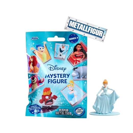 Jada Toys Disney Figur (1x Mystery Figure im Blind Pack) - 1 Überraschungs-Sammelfigur aus 12 Disney Figuren, Nano-Metallfigur für Fans und Kinder ab 3 Jahre, 4 cm, Welle 4