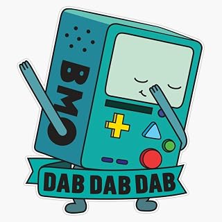 BMO Dab Sticker Vinyl Waterproof Sticker Decal Car Laptop Wall Window Bumper Sticker 5"