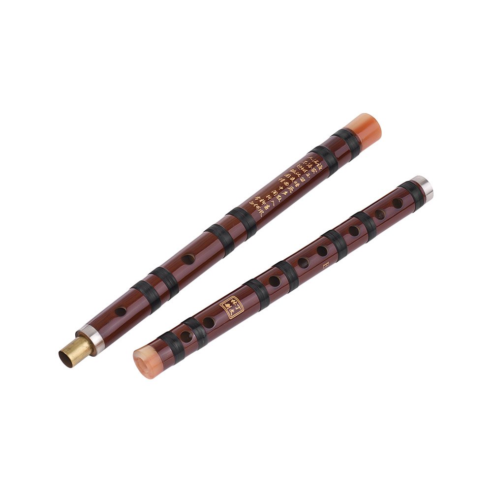 Dizi Chino, Llave E, Instrumento Tradicional Chino, Flauta de bambú amarga Dizi con Nudo Chino para Principiantes