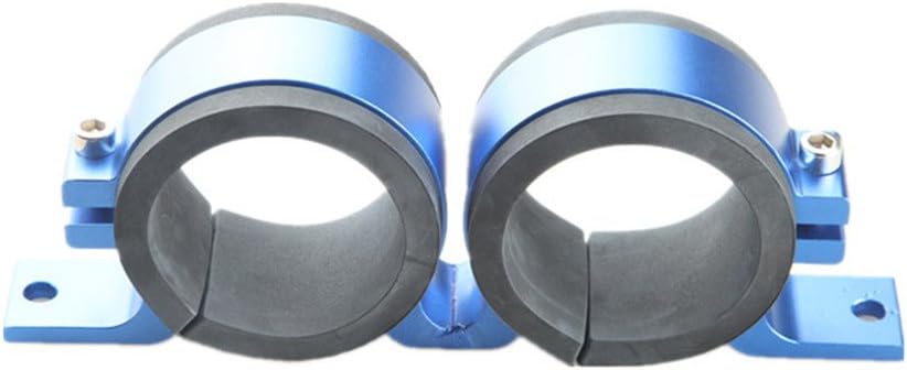 52mm ID Dual Blue Billet Aluminum Fuel Pump Bracket Compatible With Bosch 044 Walbro Sytec Pumps And Filters