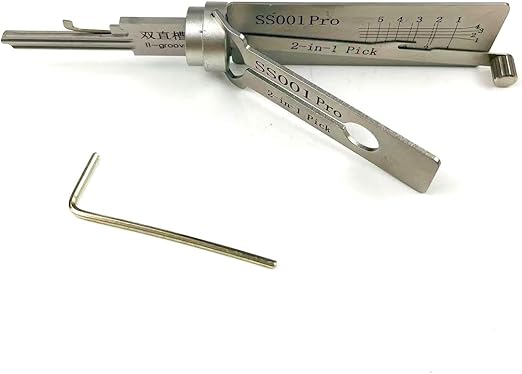 Herramientas Profesionales 2 en 1 para Cerraduras de Doble Ranura SS001