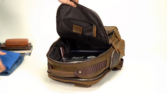 UBANT Full Grain Leather Backpack for Men,15.6