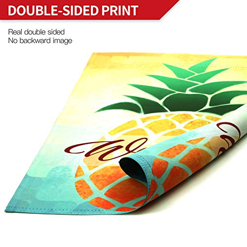 Anley Double Sided Garden Flag - Cartoon Pineapple Welcome Decorative Spring Summer Garden Flags - Weather Resistant & Double Stitched - 18 X 12.5 Inch #TOP4
