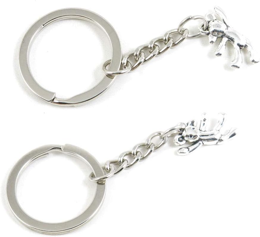 100 Pieces Keyring Keychain Wholesale Suppliers Jewelry Clasps Z7YO4T Bear Winnie