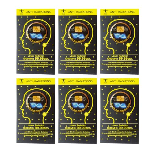 XdealCozyxc 6 Pcs EMF Protection Stickers, Anti-Radiation Emf Blocker for Phone Laptops
