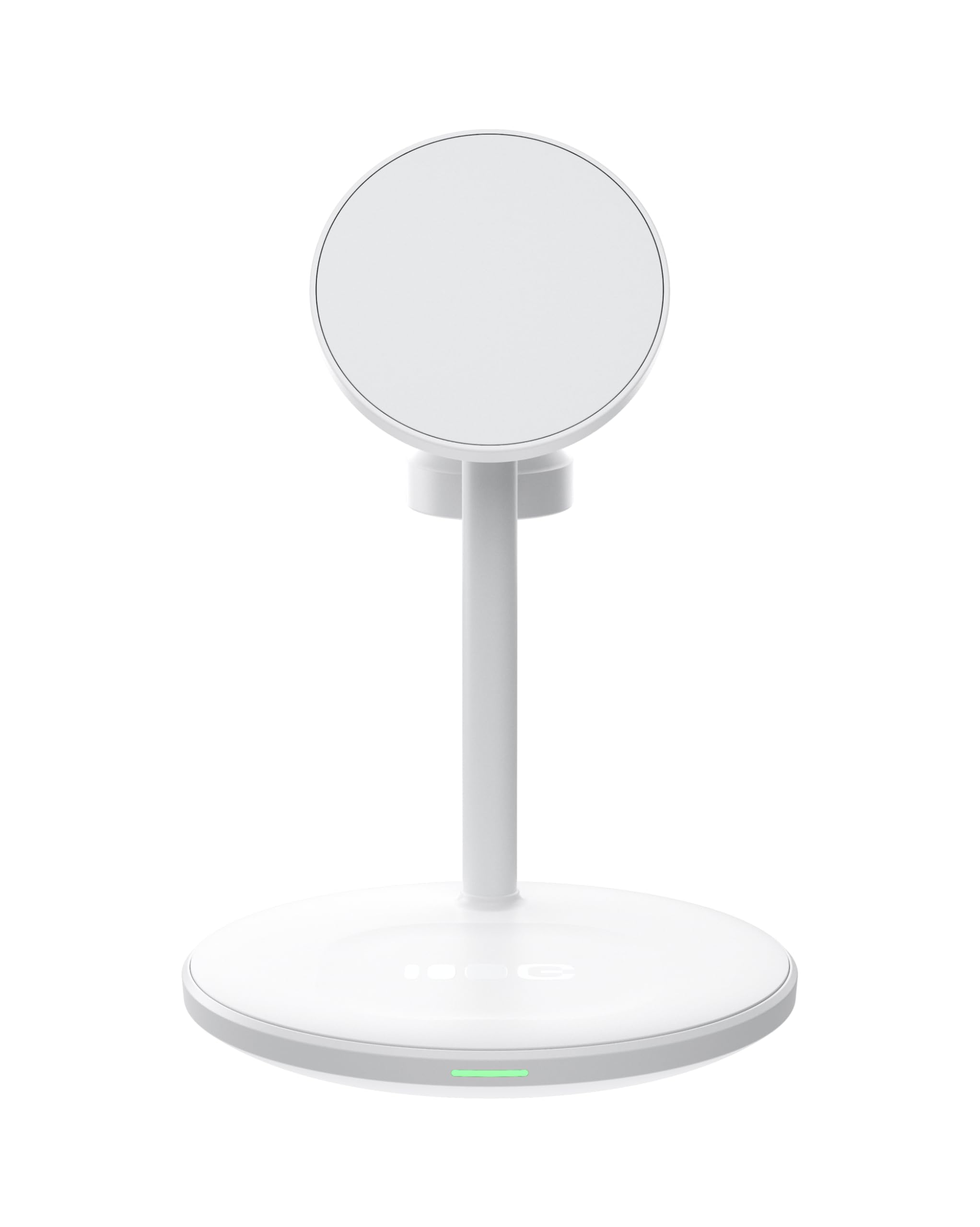 Greencell MagScape MagSafe 3 w 1 MagSafe ładowarka do iPhone 16/15/14/13, Apple Watch, AirPods – indukcyjna stacja ładująca kompatybilna z etui, szybkie ładowanie do 15 W (biała)