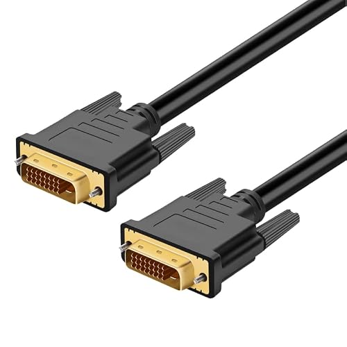 Dvi To Dvi Cable 5-Pack, 6 Ft Dvi-D To Dvi-D (24+1) Dual Link Cable Computer Monitor Cord For Laptop, Desktop, Dvd, Gaming,Monitr, Hdtv, Projector And More #TOP7