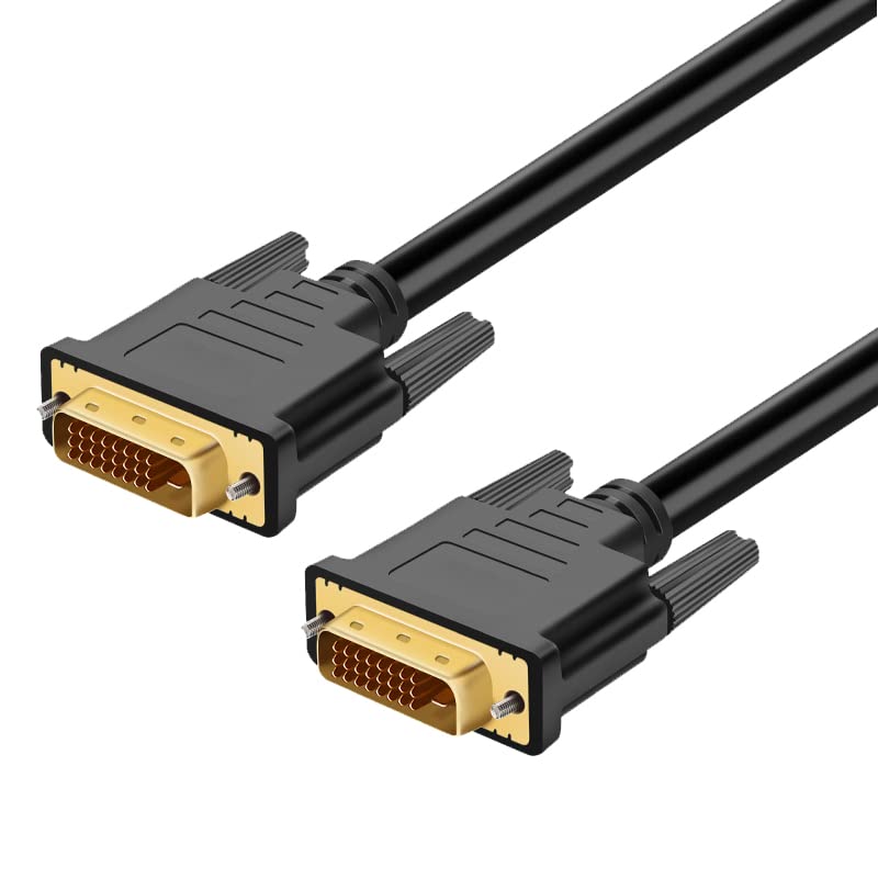 Miniatura 8 de Cable DVI a DVI de 6 pies DVI-D a DVI-D (24+1), cable de doble enlace para computadora portátil, escritorio, DVD, juegos, Monitr, HDTV, proyector y