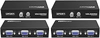 Vista 8 de Conmutador de vídeo VGA de 2 puertos 2 en 1 salida 1 en 2 salida bidireccional Compartir vídeo mutuo host host externo VGA TV Monitor proyector