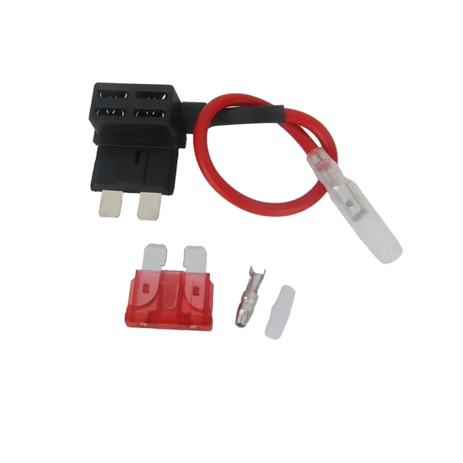 12V MINI Small Medium Size Car Fuse Holder Add-a-Circuit TAP Adapter with 10A Micro Mini Standard ATM Blade Fuse(Micro 2,7.5A)