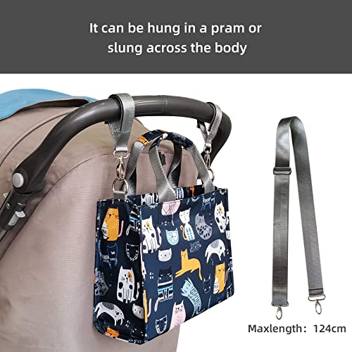 Small Diaper Bag Waterproof Travel Tote Mini Diaper Bag Multi-Function Small Diaper Bags Crossbody Bag(Cat Paradise) #TOP6