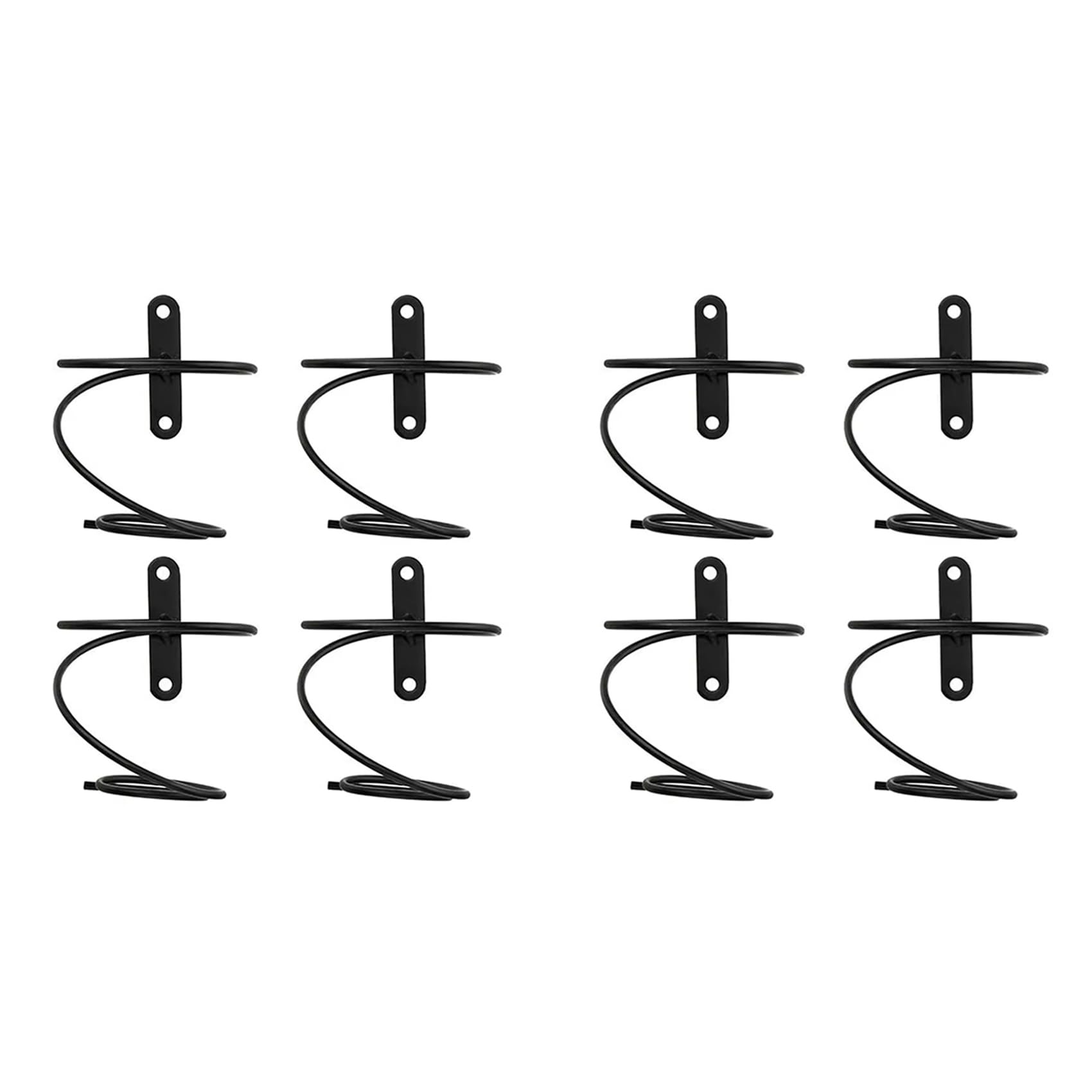Hndhbfgrt 8X Wall Mounted Wine Racks,Red Wine Bottle Display Holder Metal Hanging Wine Rack Organizer for Beverages/Liquor Bottles
