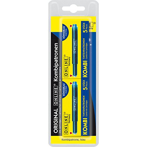 Online Schreibgeräte 17158/6bl nevera Cartuchos de Tinta Color Azul Real