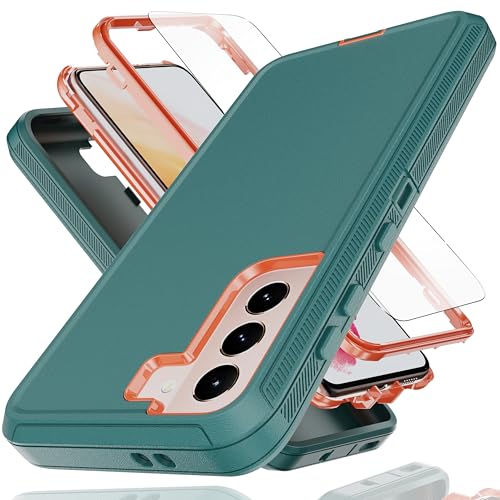 Coque Samsung S23 FE avec protège-écran antichoc bleu orange