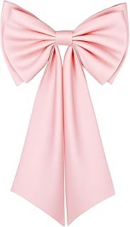 Big Satin Bow for Dress, Large Detachable Bow Train for Women, 22" Sash Belt Bride Formal Wedding Dress