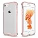 iPhone 7 Case Clear, Pajuva PC+TPU Transparent Case Thin for iPhone 7 Crystal Clear Case With Bumper (Pink)
