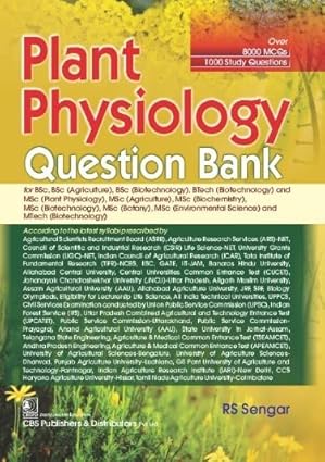 Plant Physiology Question Bank (Pb 2022)