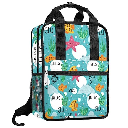 Sac à dos marin bleu pour garçons et filles 35.5 cm