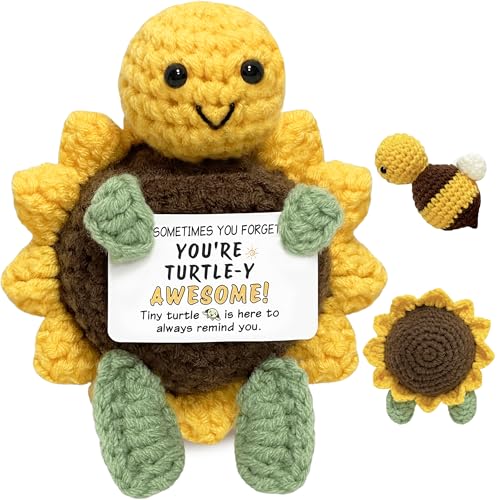 Fathers Day Birthday Gifts for Women Men - Emotional Support Turtle Decor