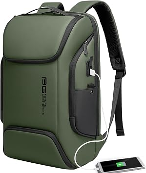 BANGE Business Laptop Smart backpack Can Hold 15.6 Inch Laptop Commute Backpack Carry on bag for men and women Green