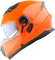 Vista 27 de 1Storm - Casco modular de cara completa para motocicleta, protector solar de doble visera: modelo Modular901, visera ahumada