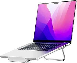 UGREEN Laptop Stand Riser, Foldable Adjustable Desk Chromebook Stand Ventilated Metal Holder Ultralight Compatible with 11"-16" MacBook Pro, MacBook Air, Dell XPS 13 15, Thinkpad, Asus ZenBook