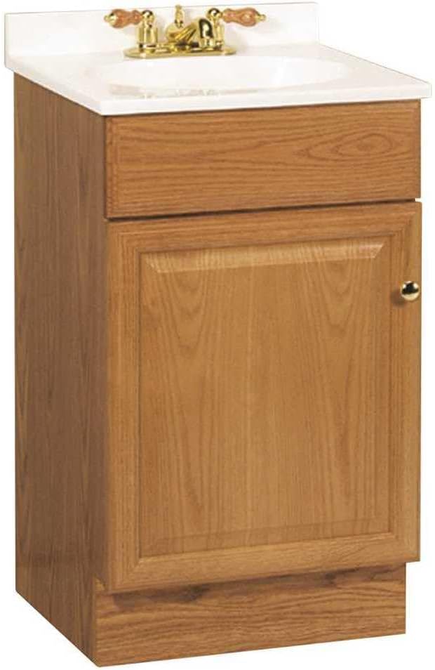 C14018A Richmond Oak Finish Vanity, 19" by 17" by 35-1/4"