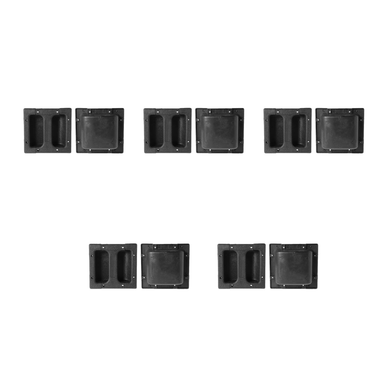 1 Set Replacement Sound Loudspeakers Recessed Handle Pull Handles Container Handle Black
