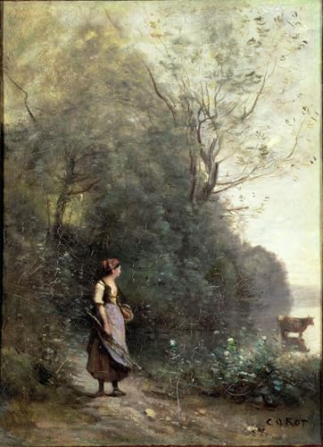 Tableau Corot impression d'art sur toile haute définition 60x90 cm
