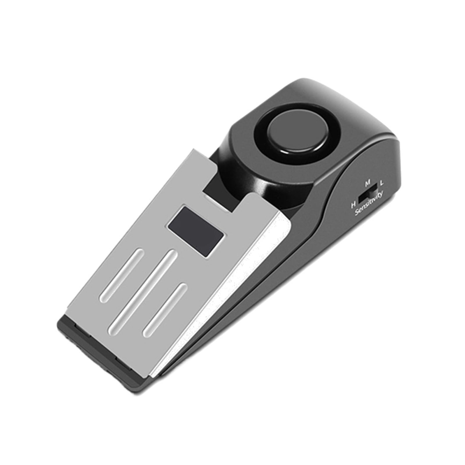 Alarma de puerta y tope de cuña inalámbrico de 120 dB para máxima protección