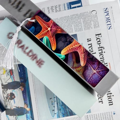 Marque-pages étoile de mer en lot de 6, le cadeau idéal pour lectrices passionnées