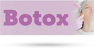 Botox Vinyl Decal 12 Inch x 5 Inch Weatherproof Heavy-Duty Adhesive Backing | Cosmetic Treatments, Skincare Services, Professional Clinics | Made in USA