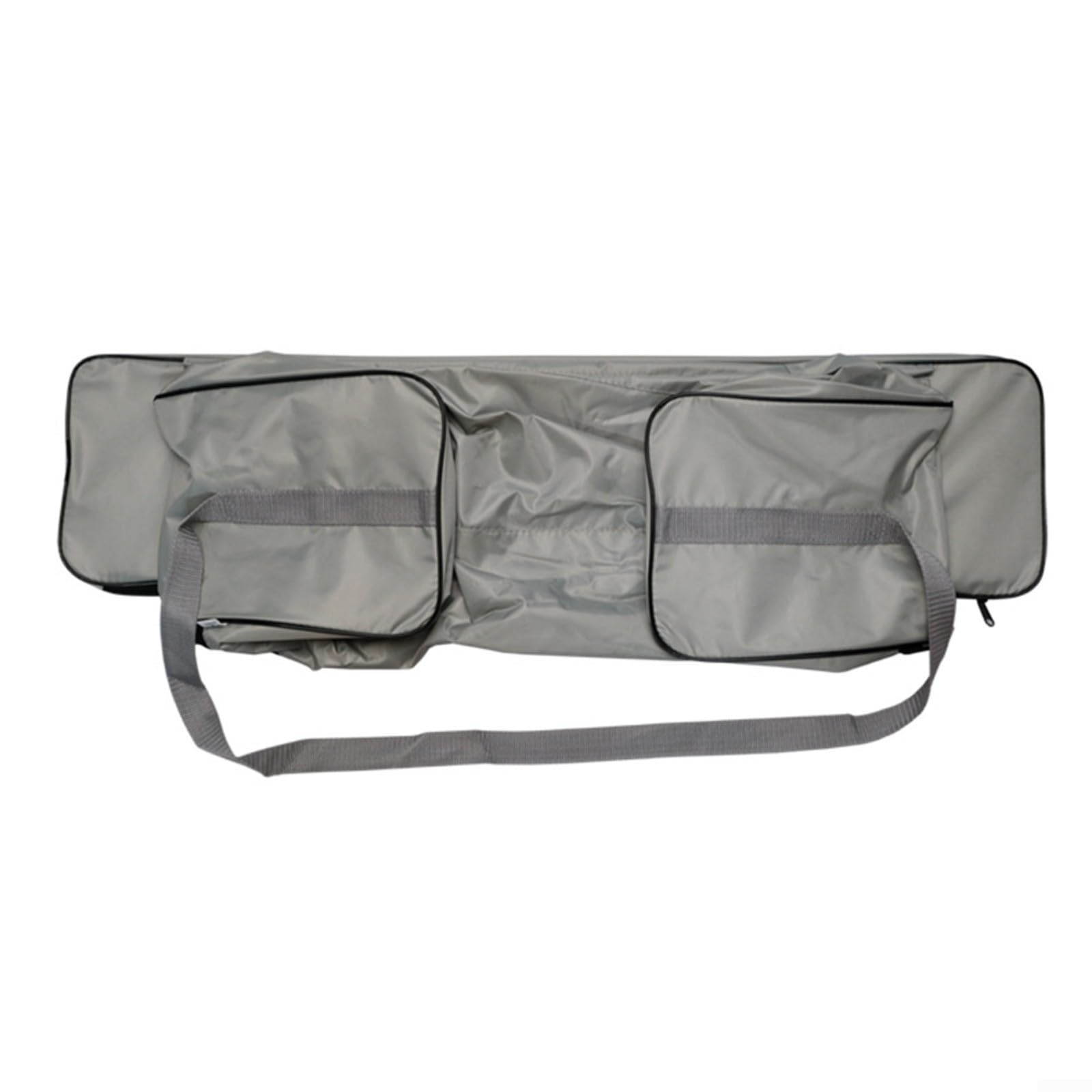 Coprisedile per panca, grande borsa portaoggetti in Oxford 420D, borsa portaoggetti, accessori per barche gonfiabili (grigio, 85 cm)