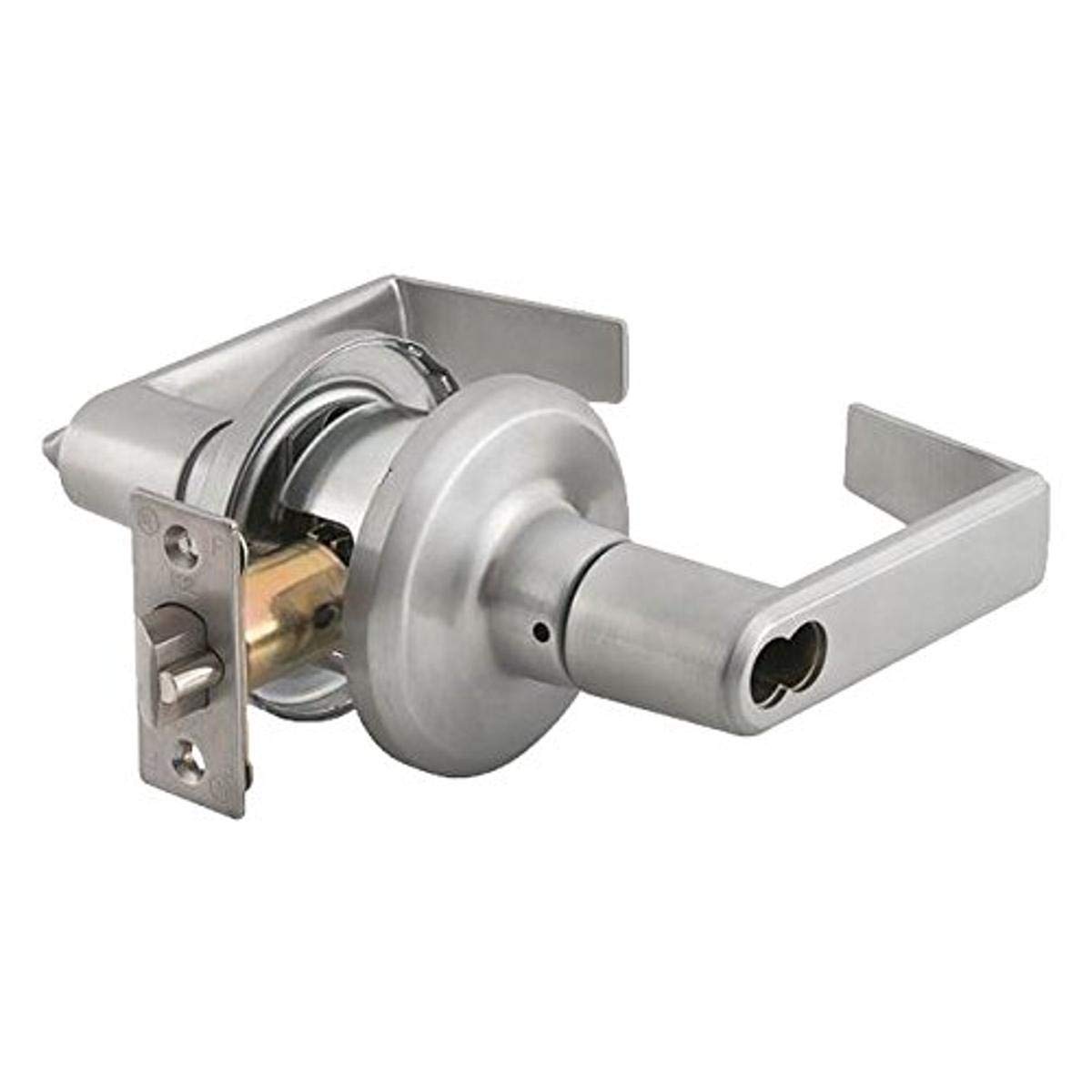 STANLEYCommercial Hardware Commercial Entry Leverset from the QTL200 Collection, SFIC Office, Summit Style, Satin Chrome Finish