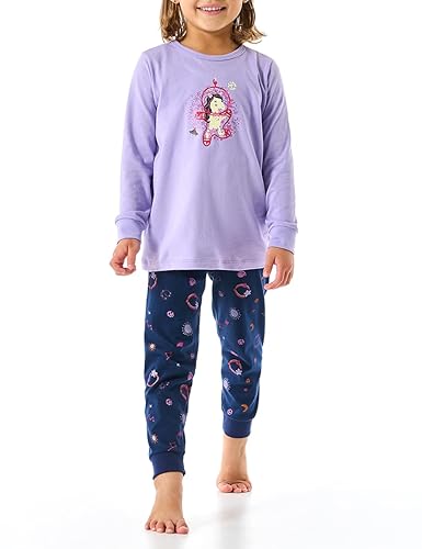 Schiesser Mädchen Schlafanzug Set Pyjama Lang - 100% Organic Bio