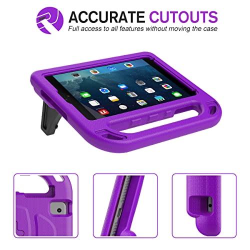 Ledniceker Kids Case For Ipad Mini 1 2 3 4 5 - Light Weight Shock Proof Handle Friendly Convertible Stand Kids Case For Ipad Mini, Mini 5 (2019), Mini 4, Ipad Mini 3Rd Gen, Mini 2 - Purple #TOP2