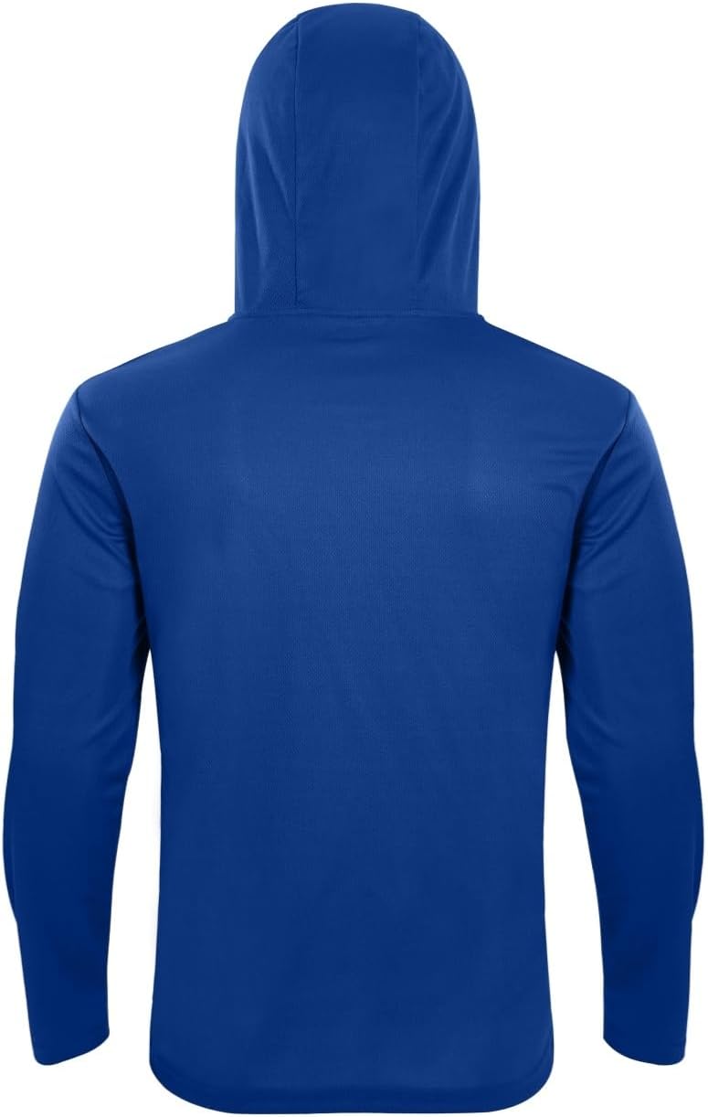 LeeHanTon 5 Pack Mens Sun Hoodie with Face Mask UPF 50+ Long Sleeve Work Shirt Quick Dry Lightweight for Hiking Fishing