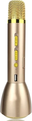 Aohro Tragbar Bluetooth Drahtlos Karaoke Mikrofon fA r Gesang Sprache
KTV Karaoke Player Kompatibel mit PC Android iPhone Samsung andere
Smartphone K088-Gold : Mikrofone