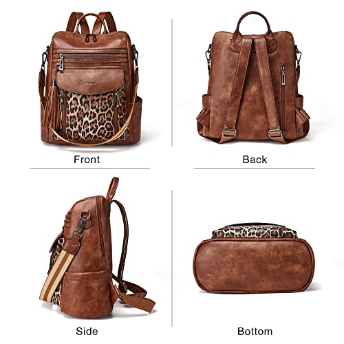 Image of Shrrie Backpack Purse for Women Fashion Leather Backpack Purse Designer Travel Backpack Shoulder Bag