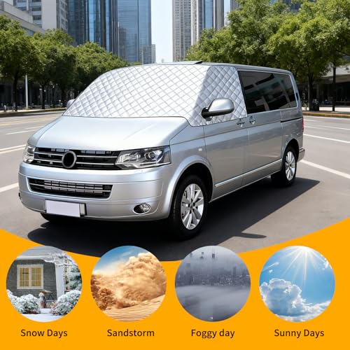 Couverture de pare-brise VW T5 isolant thermique premium - 6