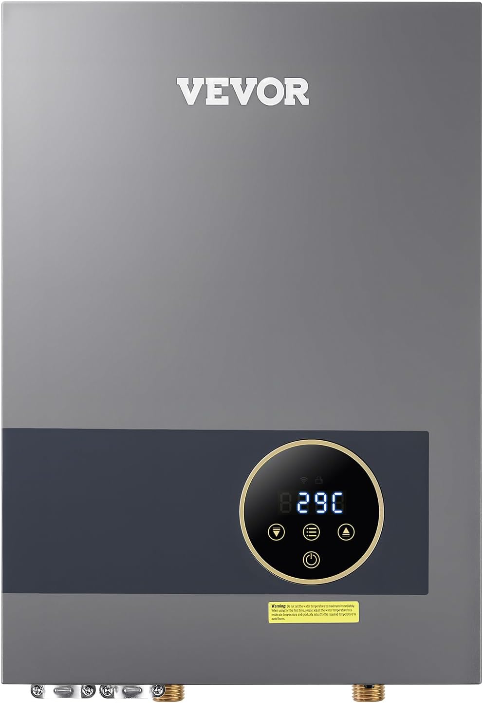 VEVOR Tankless Electric Water Heater, 36kW Instant Hot Water Heater Under Sink, On Demand for Bathroom, Kitchen, Office with LCD Touch Screen, Child Security Lock,Space-Saving, 240V