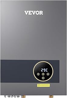 VEVOR Tankless Electric Water Heater, 36kW Instant Hot Water Heater Under Sink, On Demand for Bathroom, Kitchen, Office with LCD Touch Screen, Child Security Lock,Space-Saving, 240V